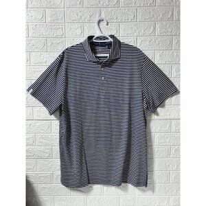Ralph Lauren Pro Fit Men's XL Navy & White Striped Polo Short Sleeve T-Shirt